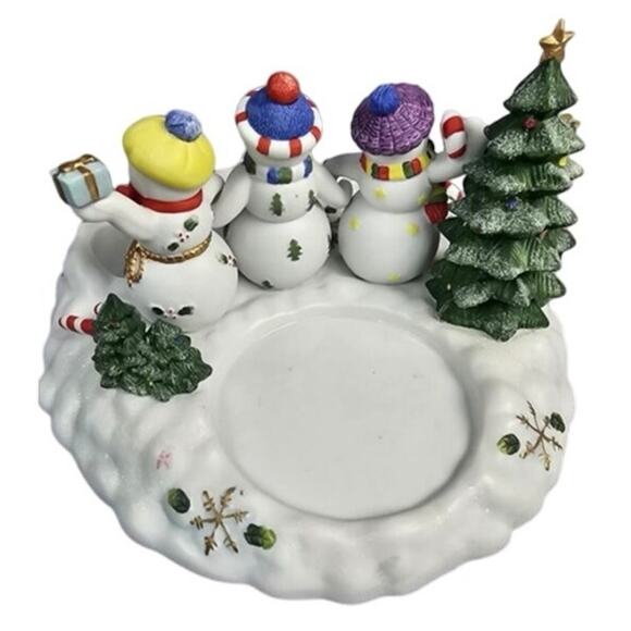 Partylite Christmas Snowbell Tea Light Pillar Holder In Original Box P7650 - Picture 3 of 6